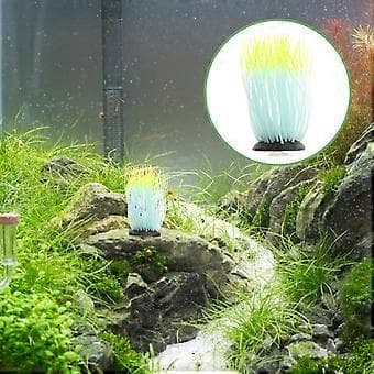 Simulert Anemone Silikon Lysende Sjøanemone Ornament Akvarium Dekor