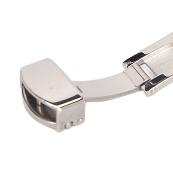 Silverfärgad Rostfritt Stål Armbandslås med Hög Finish Ergonomisk Armbandslås Ersättning för Urmakare 14mm