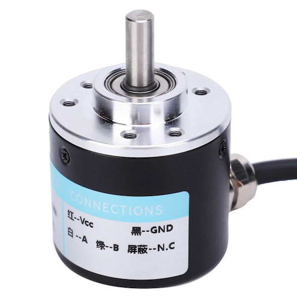 Encoder 5‑24V DC AB 2-Fase Inkremental Rotations Solid Shaft Encoder til Kontorautomatisering Engineering1024B