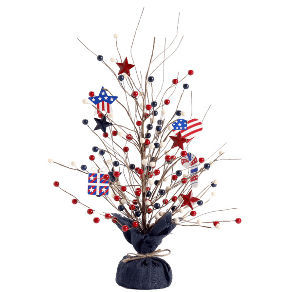 4. juli bærbordstræ med dekorativ sækkebund