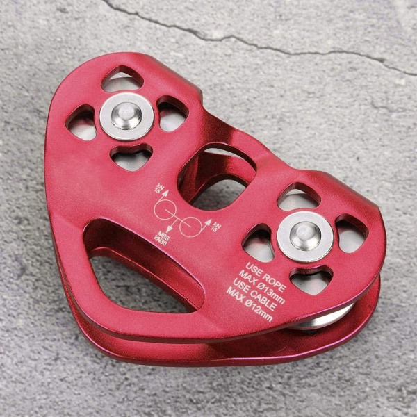 Pulley Tandem Speed ​​Dual Trolley Rescue Climbing Dual Pulley