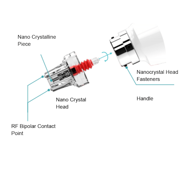 RF+EMS Nano Mikrokrystallinsk Vandpistol Ikke-invasiv Fugtgivende Skønheds Instrument US