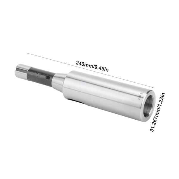 R8 Spindel til MT4 Arbor Morse Taper Adapter Legering Stål Flad Udseende Spindel Adapter