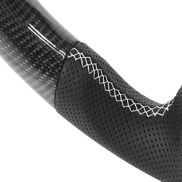 Tilpasset Kulfiber Rat Perforeret Læder Udskiftning til Ford Mustang V6 EcoBoost GT Shelby 2015‑2017