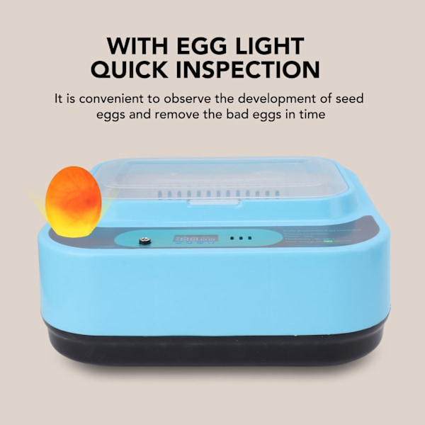 Egg Inkubator Automatisk Vanntilsetting Temperaturkontroll 6 Egg Vender Dobbel Strømforsyning Fjørfe Klekking Maskin for Kyllinger Gåse And EU Plugg 220V