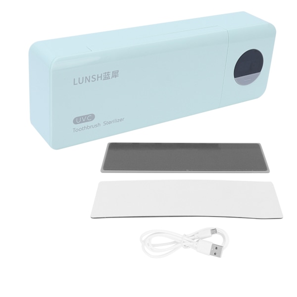 UV Tandborsthållare Väggmonterad USB Ultraviolett Rengöring Tandborstorganisator Grön