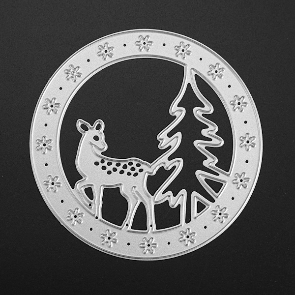 1 stk. Nytt Kulstofstål DIY Papirklipningskort Skæredør Embossing Håndværk Hjortetræ (100))
