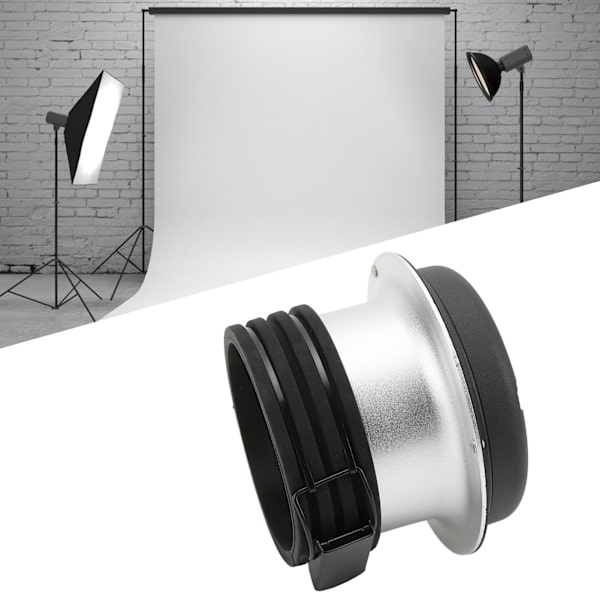 Valokuvastudio Profoto Speedring -kiinnikkeelle Bowens-kiinnikkeeseen muuntava monovalaisimen sovitusrengas