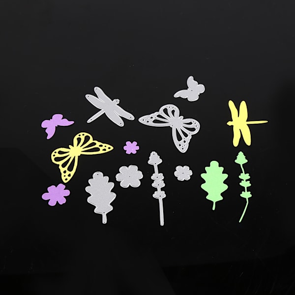 Craft Metal Skæreform Stencil DIY Dekorer Scrapbooking Album Papir Kort (ET319 Butterfly)