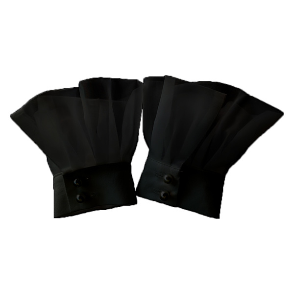Manschetter Set Kostymtillbehör, manschetter Handledsmanschett falska ärmar manschetter black