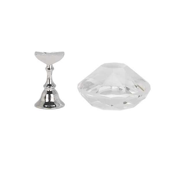 Nagelkonst Display Stativ Magnetisk Nagel Fingernagel Spets Hållare Manikyr Set Verktyg6#