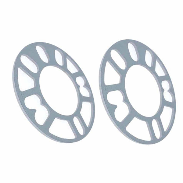2 st 8 mm Tjockleks Hjulnavsdistans Flang Hjulcentrisk ET Packning Aluminiumlegering Universal för Bilar