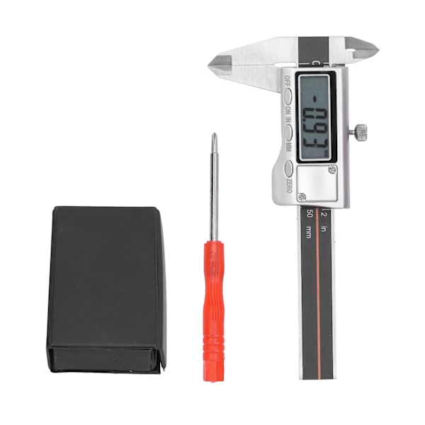 Vernier-mitta 0‑50mm Kannettava Mini Digitaalinen Kulutuskestävä Ruostumaton Teollisuusmittausväline