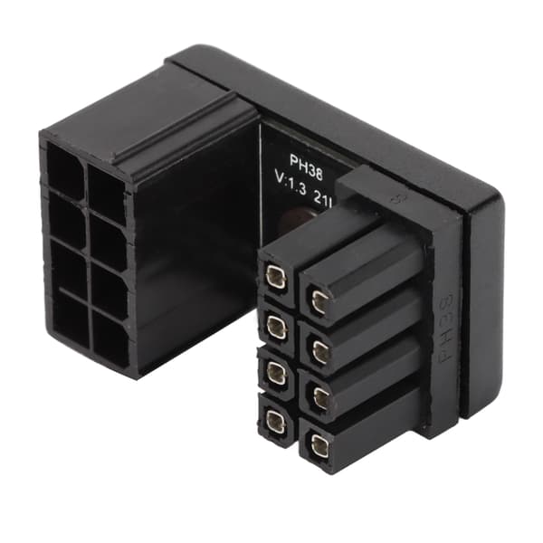 Grafikkort Strømadapter Konnektor, 90 Graders Op Ned Vinklet Strømstik Adapter til Problemfri GPU Grafikkort Installation, Styrestik