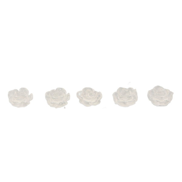 10 Påsar 3D Kameliaformade Nageldekor DIY Harts Utsökt Ljusförändrande Nageldekor för Kvinnor Blå