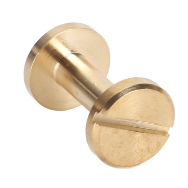 50 Set Bindande Nitar Runda Platt Huvud Mässing Spårskruv Nitar för Bälten Väskor Plånböcker Skor Jackor Läder Tyg 10x8mm / 0.39x0.31in