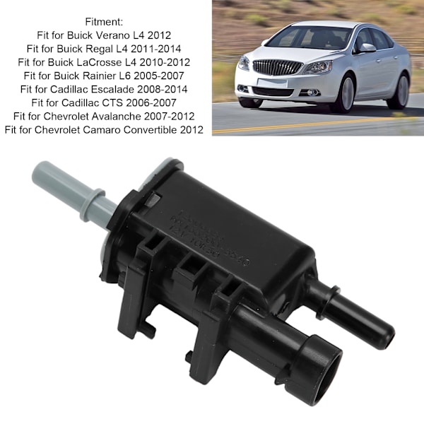 EVAP Emission Dampkammerrensningsventil Solenoid 214‑1680 Passer til Buick Verano/Regal/LaCrosse/Rainier