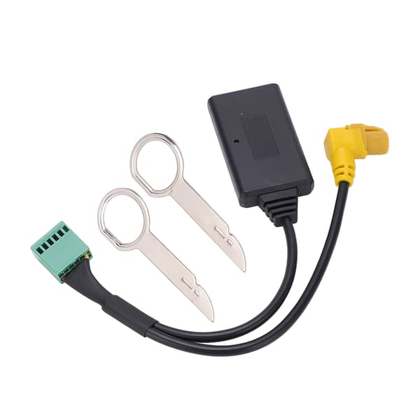 Bluetooth Audio Adapter til bilstereo-tilslutning, håndfri mikrofon AUX-indgangsadapter trådløs musikstreaming Plug and Play Bluetooth 5.0