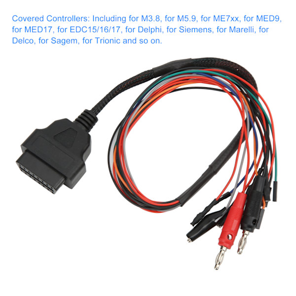 MPPS V21 ECU:n OBD2-liitäntäkaapeli Tricore-ohjaimelle, M3.8 ja M5.9 korvaava Fiat 6F3 6JF 8DF 8F2 8F3 8GM:lle