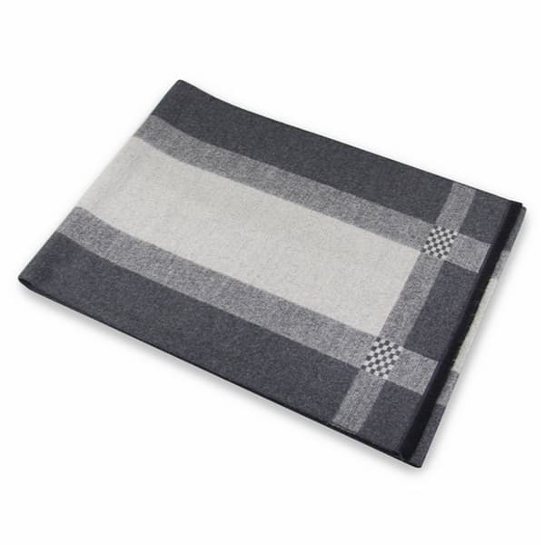 Herre Halstørklæde Sort Grå Vinter Tyk Imitation Cashmere Herre Halstørklæde Med