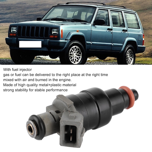 4 st Bränsleinsprutare 53030778 Bilmotordelar Passar för Jeep Cherokee/Wrangler 2.5L I4