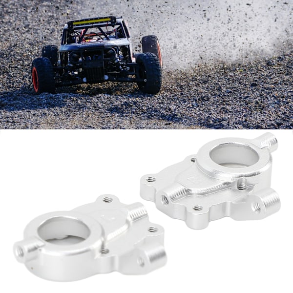 RC Främre Axelvikter Set Koppar Aluminiumlegering Främre Portal Drivhus Styrknoge Motvikt för HOBBYPLUS 1/18 4WD CP18P RC Bilar Silver
