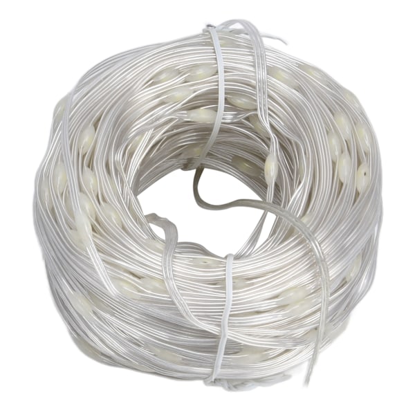 LED Koppartrådslampa 50m 400LED Lågspänning Säker Vattentät Ljusslinga Dekoration för Trädgårdsfest Jul EU-kontakt 100‑240V Vitt Ljus