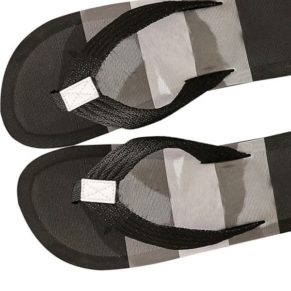 Miesten Flip Flopit - Nopeasti Kuivuva, Hengittävä, Liukumaton, Pehmeä EVA, Ergonomiset Rantaläppäri-Sandaalit, Musta 42