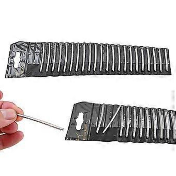 Silver Elektrisk Gitarr Bandtråd Gitarrgreppbräda 24 Band 2,7 mm Ton för Gitarr Fingerboard Ersättning, Paket med 22 st