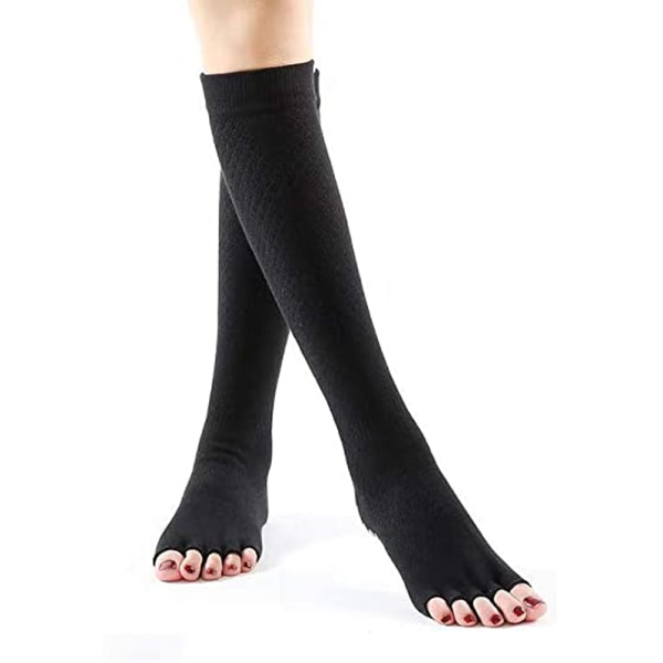 Polvikorkeavarpaattomat liukumattomat pitkät sukat naiset, jooga, barre,