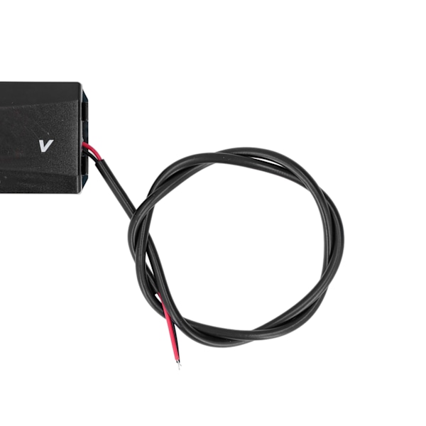 Jännitetestimittari LED-diginäyttö Universaali autoille, moottoripyörille, sähköajoneuvoille 12V‑80V Valkoinen