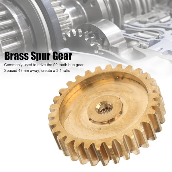 Spurväxel Brass 30 Tänder för Servo 25 Tänder Spline 0.8 Mod Industrirobot Del 4305‑0025‑0030