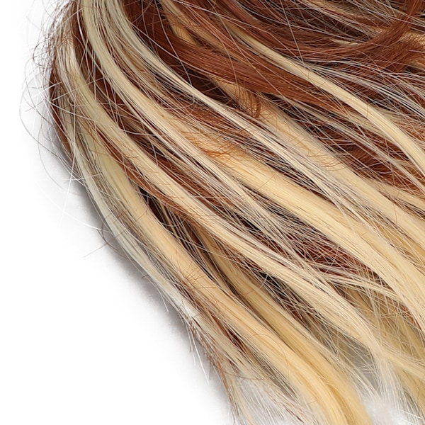 Messy Bun Hårstykke Elastisk Krøllete Oppsett Hårforlengelse Hestehale Hårstykker for KvinnerQ17-12H613#