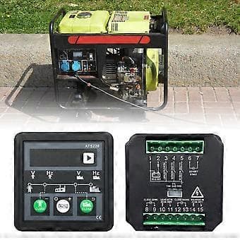 ATS220 Genset ATS Kontakter Controller Auto Manuelt LED Display Generator Kontrol Kontakter Modul Panel