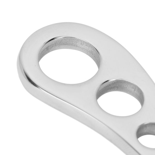 Gua Sha Værktøj Rustfrit Stål Skrabning Massage Muskelafslappende Værktøj 7x3cm til Fod Ankler Ben