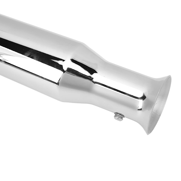 45mm/1.8 tum Motorcykel Avgassrör Universal Modifierat Avgassrör med Universal Glidande Fäste Silver