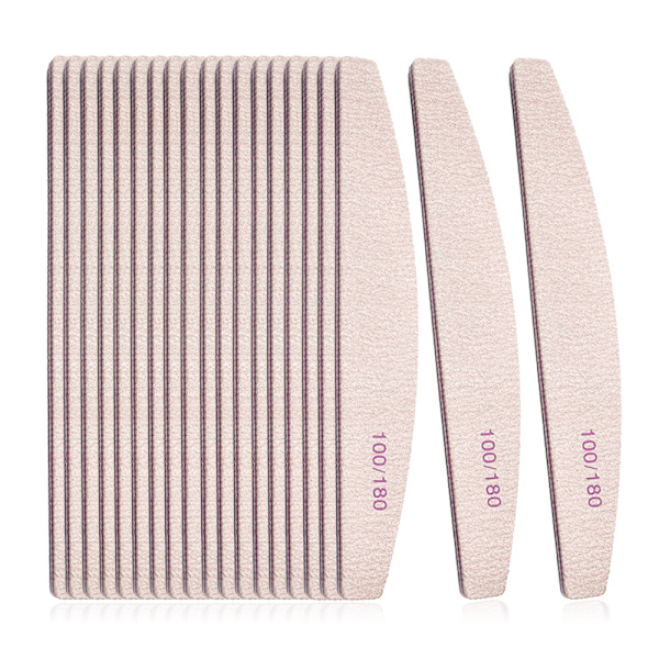 25-pakke 100/180 grit neglefil og buffer profesjonell