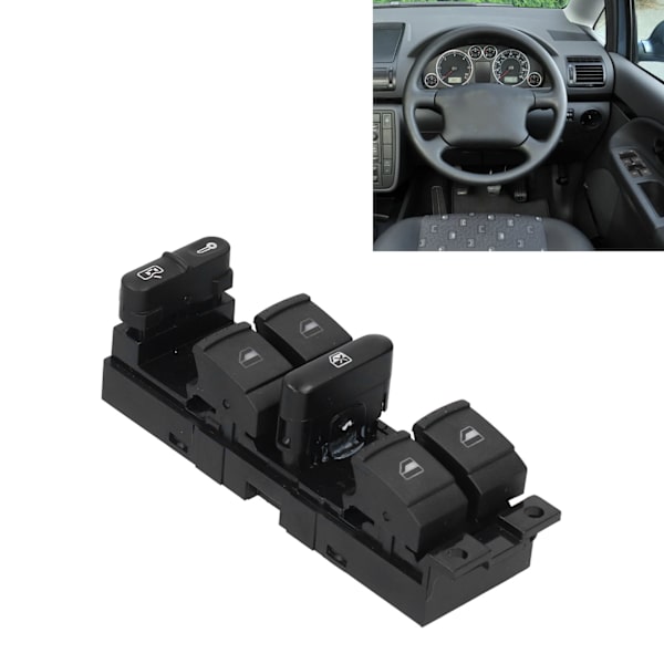 Strømsvindue Glasløftkontakt 7M3959857D 01C Udskiftning til Seat Alhambra 1997/10‑2010/03