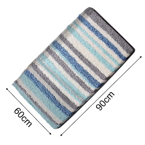 Lyxig Badrumsmatta, Extra Mjuk och Absorberande Polyester Badmatta, Halksäker Plysch Shaggy Badmatta, Maskintvättbar, Badmattor för Badrum 60*90cm
