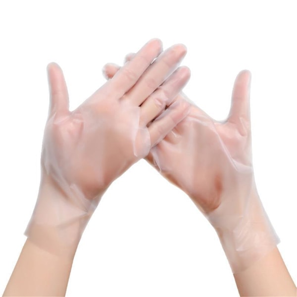 Pvc-fria Bpa-fria Latex-fria Handskar, Transparenta Tpe-handskar för Industriellt Bruk med Ambidextriös Design, Vattentäta Oljetäta Förtjockade och Tåliga Handskar För