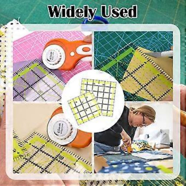 Firkantet patchwork lineal, 1,8*1,8 m, 1,4*1,4 m