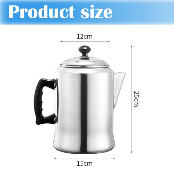 Stærk, Glat, Kompromisløs Kaffeperkolator til Komfuret, Glaslåg, 1 stk.