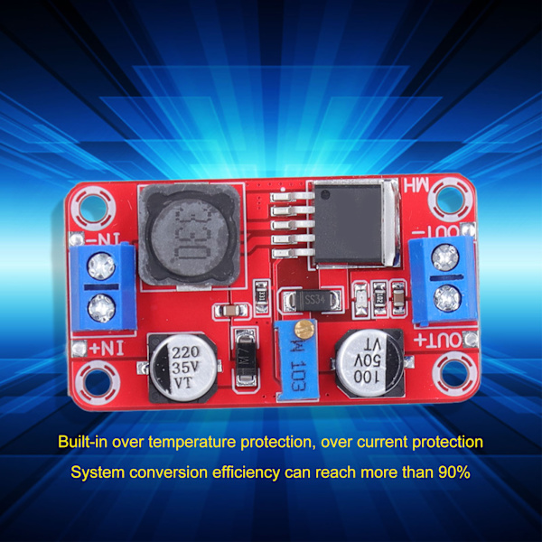 Step Up Strømmodul DCDC 5A Høj Strøm Justerbar Booster Modul Boost Volt Konverter XL6019