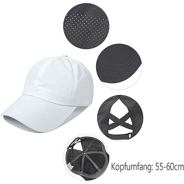 Cap sommar sommarmössa dam Cap Cap utomhussolskydd Cap Justerbar cap (huvudomkrets: