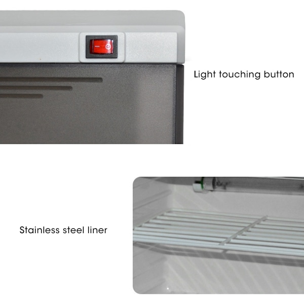 UV Cabinet Stainless Steel Liner Ultraviolet Light Cleaning Cabinet for Household XD010US Plug 110V