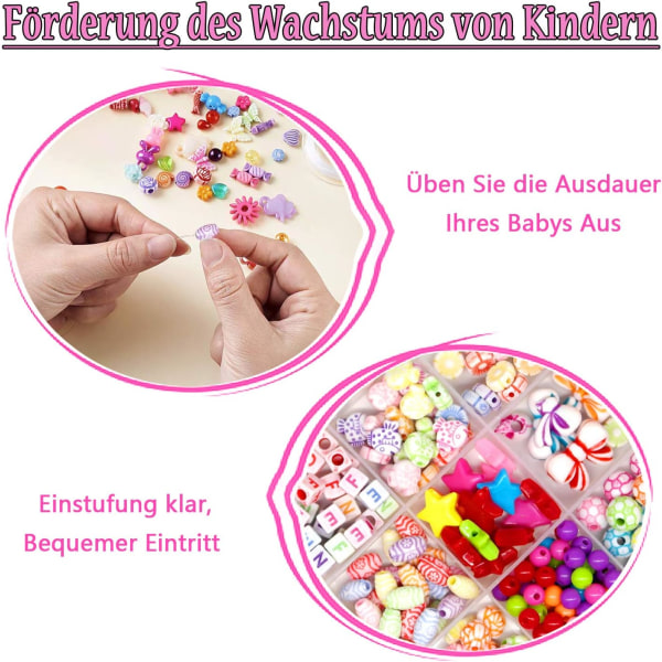 Amteker Perlen Zum Auffädeln, DIY Armbänder Kleine Geschenke