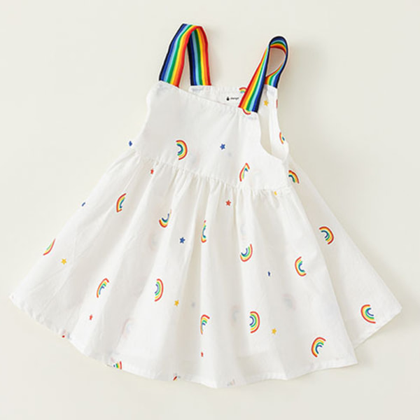 Babypige sommerkjole Rainbow Dress Ærmeløs Rainbow Sun