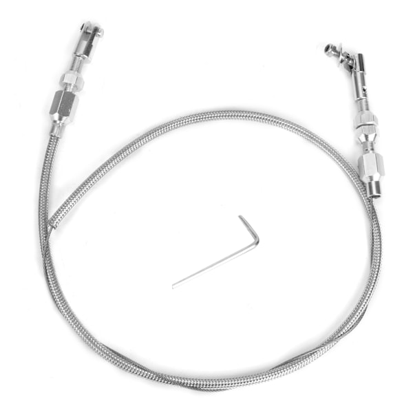 24 tommer bilgas kabel flettet rustfrit stål universal accelerator udskiftning