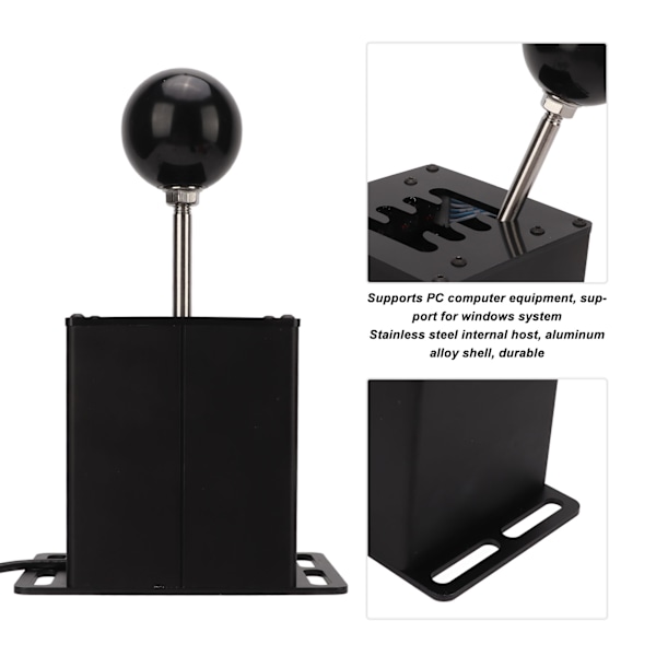 8-vaihteinen PC USB -simulaatiopeli H-vaihteensiirrin mikrokypsimen anturi Logitech G29 G27 GT -kilpa-ajopeleille