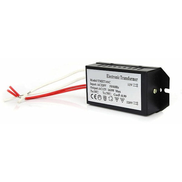 Pålitlig Elektronisk Transformator, 220V Till 12V Halogenlampa Pärlor Strömförsörjningsadapter Med Lång Livslängd Och Förbättrad Effektkvalitet